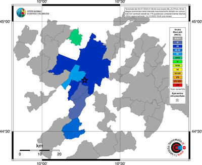 Mappa MCS - territori comuni