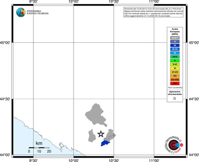 Mappa EMS - territori comuni