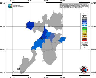 Mappa MCS - territori comuni