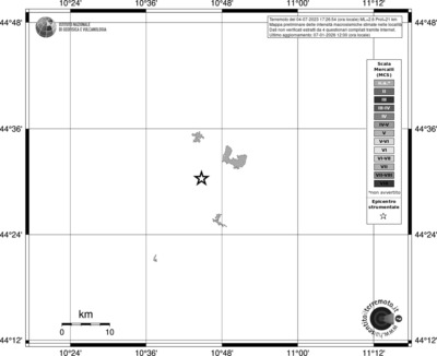 Mappa MCS - territori località