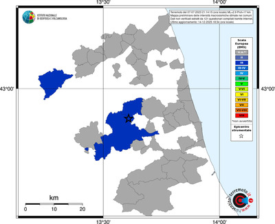 Mappa EMS - territori comuni