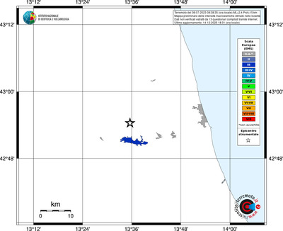 Mappa EMS - territori località