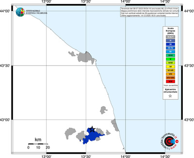 Mappa EMS - territori comuni