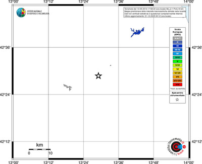 Mappa EMS - territori località