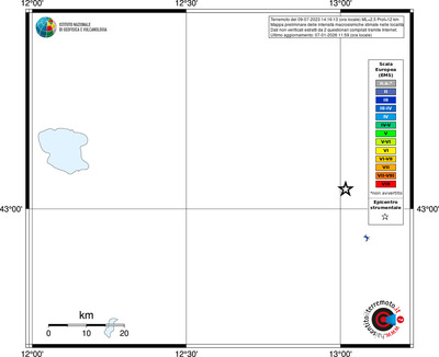 Mappa EMS - territori località