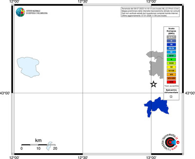 Mappa EMS - territori comuni
