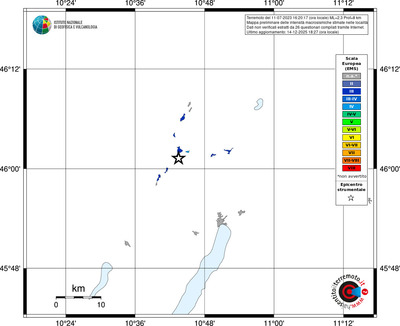 Mappa EMS - territori località