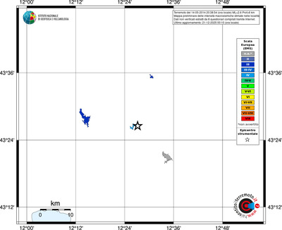 Mappa EMS - territori località