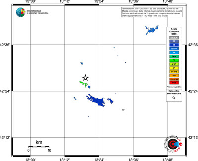 Mappa EMS - territori località