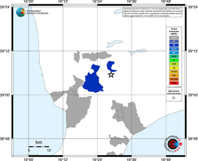 Mappa EMS - territori comuni