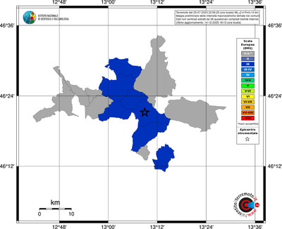Mappa EMS - territori comuni