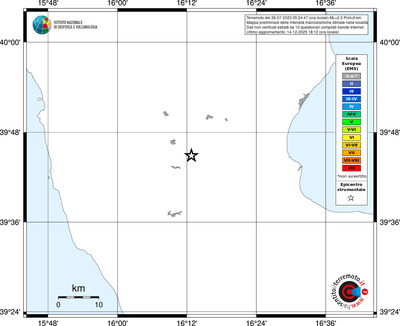 Mappa EMS - territori località