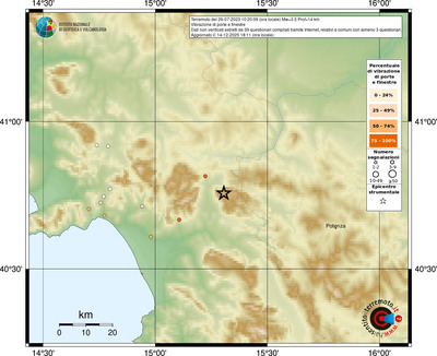 Mappa comuni con almeno 3 questionari