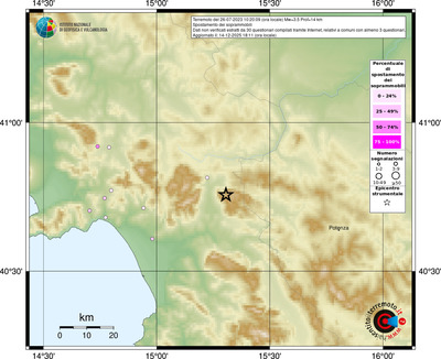 Mappa comuni con almeno 3 questionari