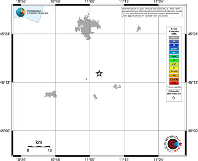 Mappa EMS - territori località