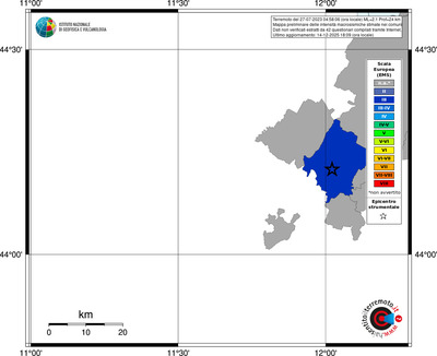 Mappa EMS - territori comuni