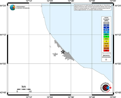 Mappa EMS - territori località