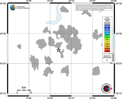 Mappa EMS - territori comuni