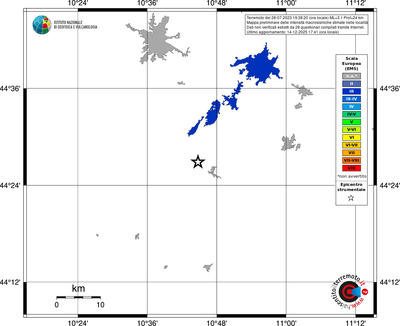 Mappa EMS - territori località
