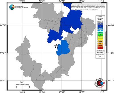 Mappa EMS - territori comuni