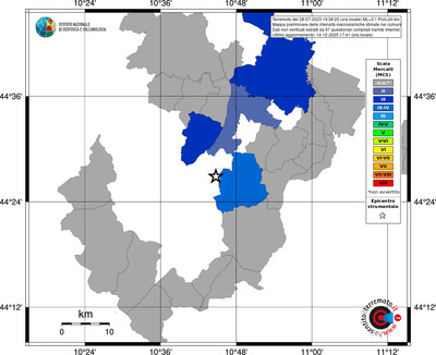 Mappa MCS - territori comuni