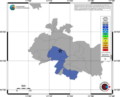 Mappa MCS - territori comuni