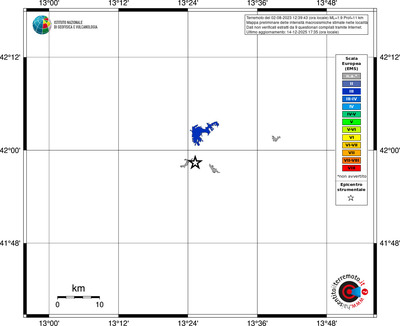 Mappa EMS - territori località