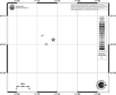 Mappa EMS - territori località