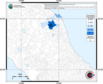 Mappa territorio comunale con almeno 3 questionari