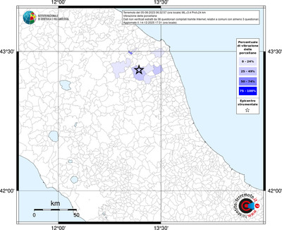 Mappa territorio comunale con almeno 3 questionari
