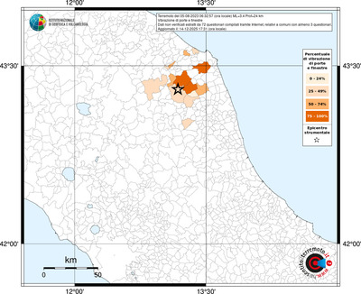 Mappa territorio comunale con almeno 3 questionari