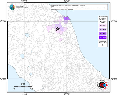 Mappa territorio comunale con almeno 3 questionari
