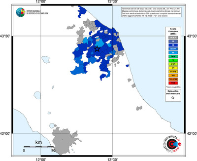 Mappa EMS - territori comuni