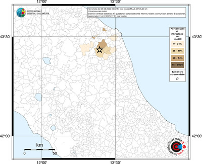 Mappa territorio comunale con almeno 3 questionari