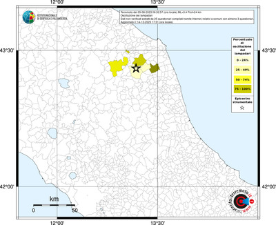 Mappa territorio comunale con almeno 3 questionari