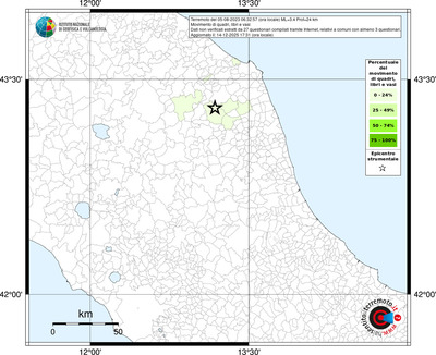 Mappa territorio comunale con almeno 3 questionari