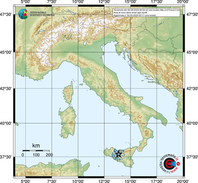 Comuni coperti dal Servizio Info-Terremoti