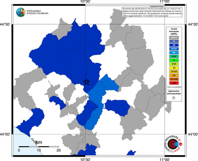 Mappa EMS - territori comuni