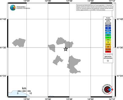 Mappa EMS - territori comuni