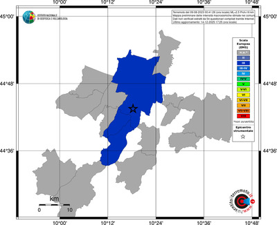 Mappa EMS - territori comuni