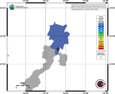 Mappa MCS - territori comuni