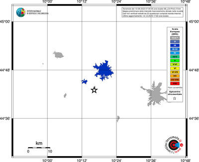 Mappa EMS - territori località