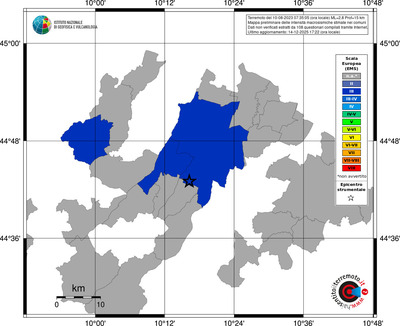 Mappa EMS - territori comuni