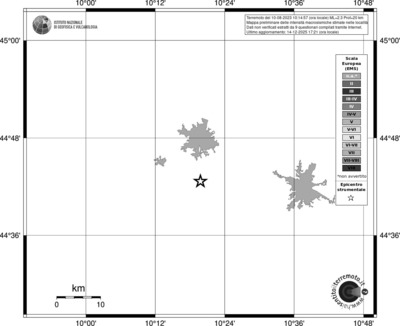 Mappa EMS - territori località