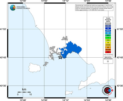 Mappa EMS - territori delle località