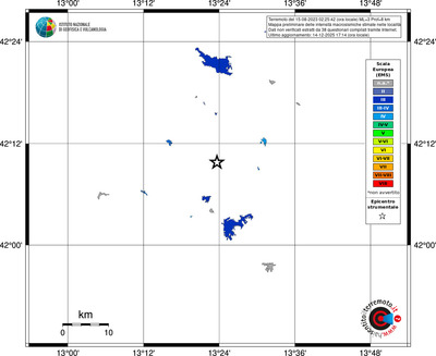 Mappa EMS - territori località