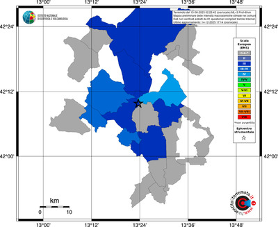 Mappa EMS - territori comuni