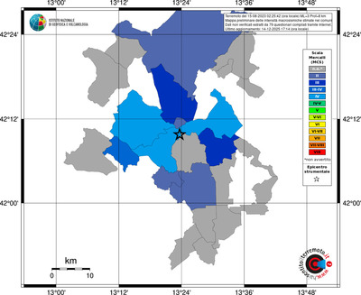 Mappa MCS - territori comuni