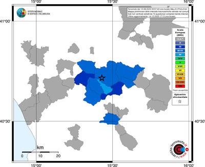 Mappa EMS - territori comuni