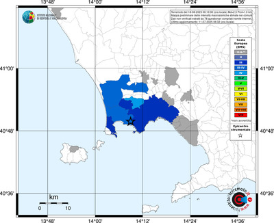 Mappa EMS - territori comunali